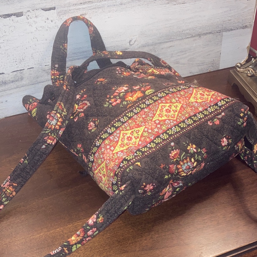 Vintage Floral Patterned Backpack - image 11